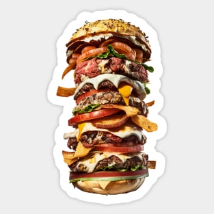 The Ultimate Hamburger EVER Sticker